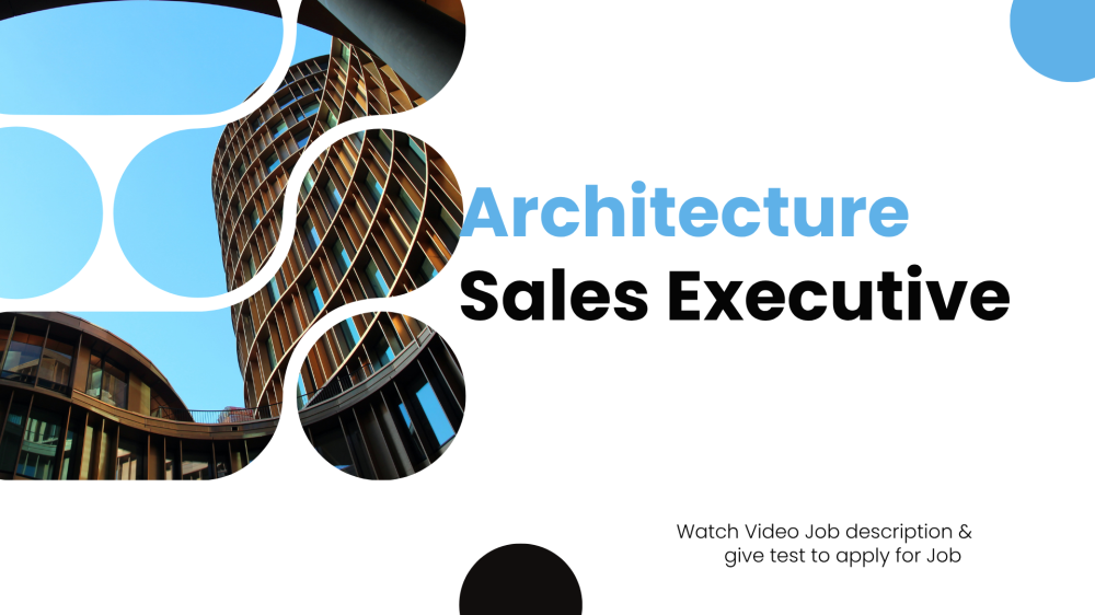 Architect firm Searching for Sales Executive