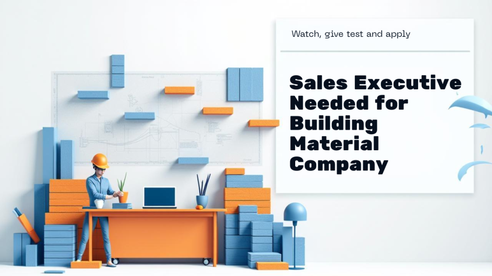 Leading Building Material firm is searching for Sales Executive