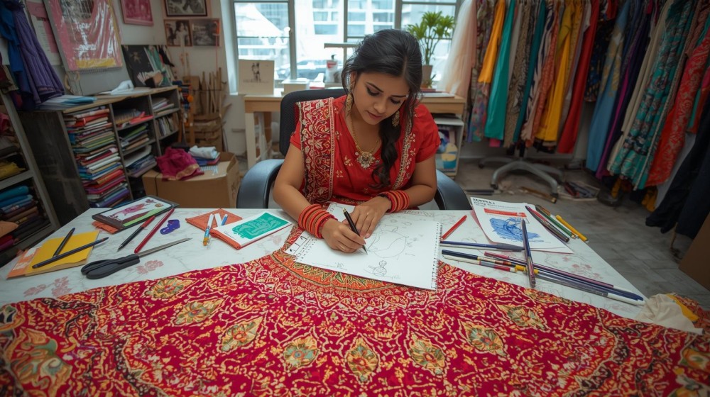 Lehenga Manufacturing company looking for a Fashion Designer
